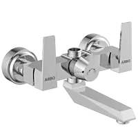 LV-2050 Wall Mixer With Connector For Hand Shower Arrangement With Connecting Legs, Wall Flange & Wall Bracket For Hand Shower
