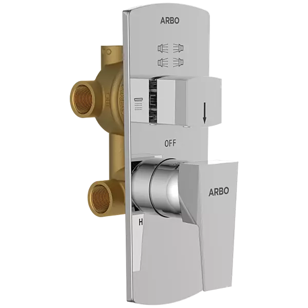 LV-2053 2 Inlet 3 Outlet High Flow Diverter Body With Upper Part Set