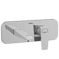 LV-2067 Exposed Part Kit For Single Lever Basin Mixer Wall Mounted With Consisting Of Operative Lever, Basin Spout & Wall Flange