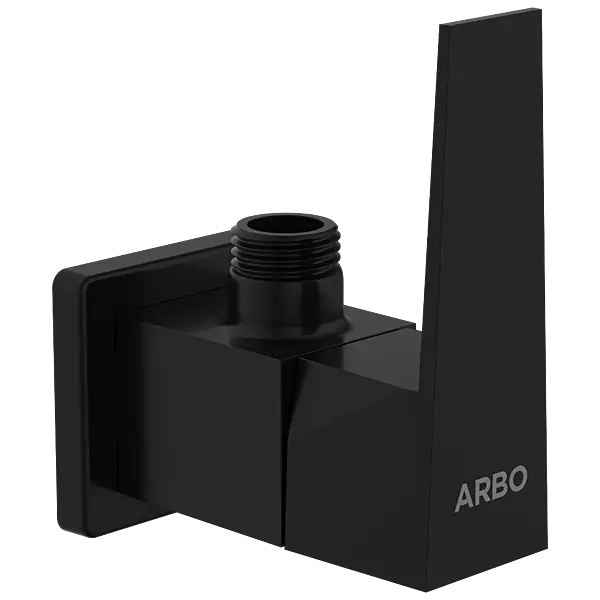 LV-MB-2004 Angle Cock With Wall Flange (Matt Black)