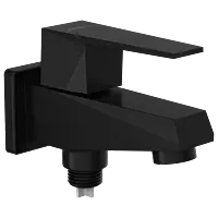 LV-MB-2006-B 2 Way Bib Tap Dual Flow With Wall Flange (Matt Black)