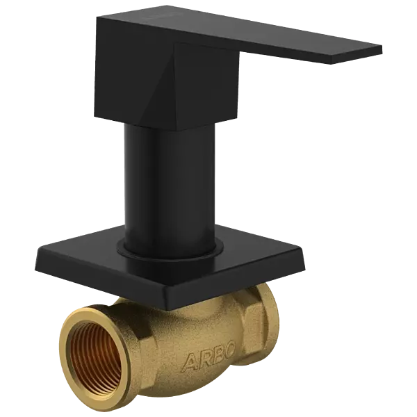 LV-MB-2024 Concealed Stop Cock 20mm Body With Upper Part Set (Matt Black)