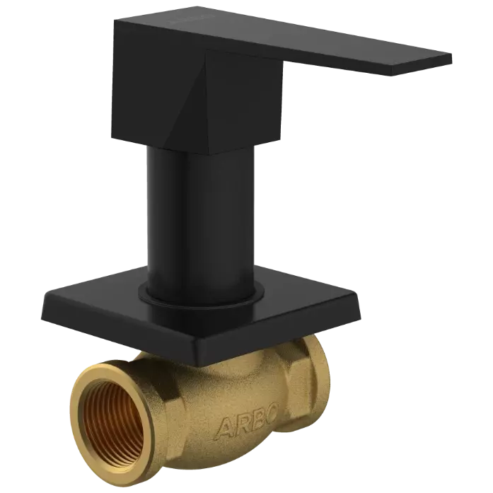 LV-MB-2024 Concealed Stop Cock 20mm Body With Upper Part Set (Matt Black)