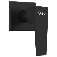 LV-MB-2040 Exposed Part Kit Of Concealed Stop Cock & Flush Cock With Fitting Sleeve, Operating Lever & Adjustable Wall Flange (Matt Black)