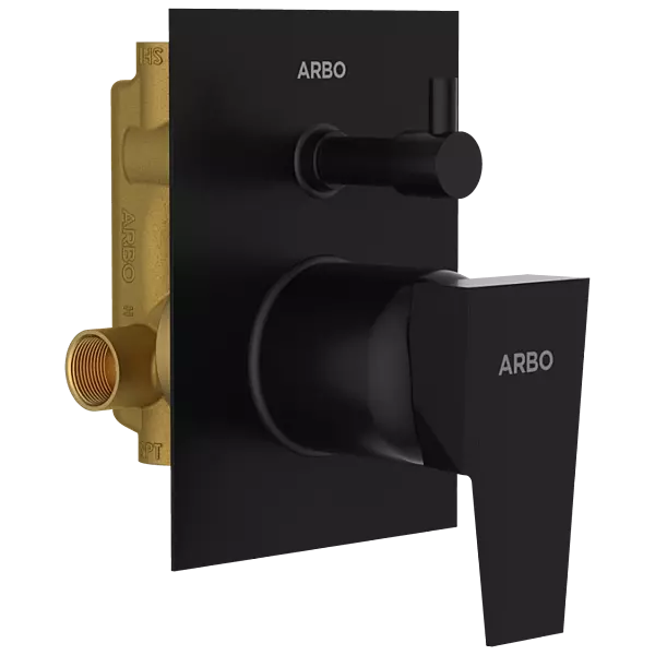 LV-MB-2052 High Flow Diverter Body With Upper Part Set (Matt Black)