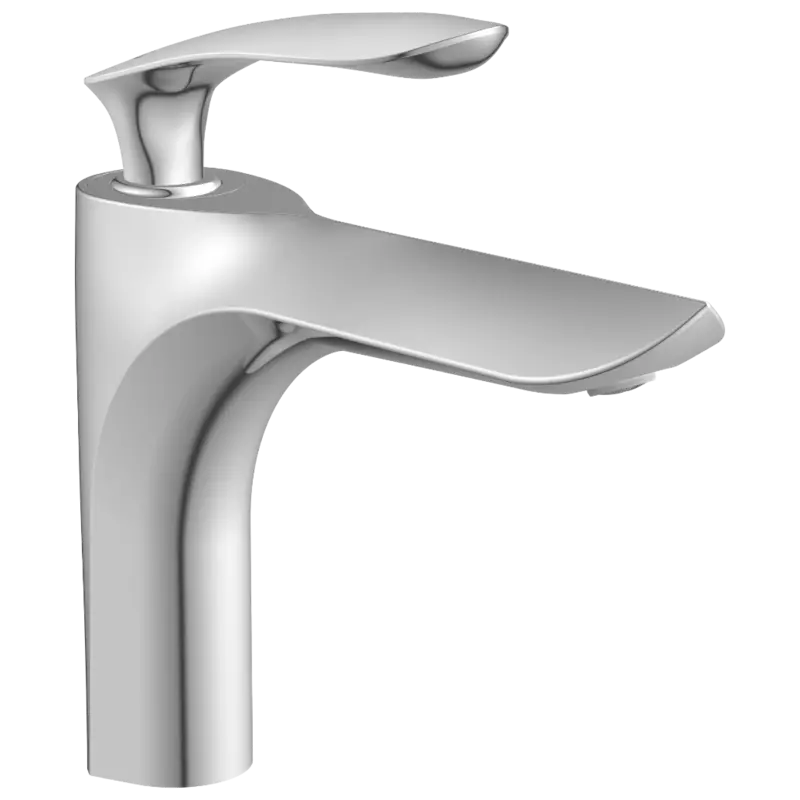 KA-3127 Single Lever Basin Mixer With Braided Hoses (Table Mounted Model)