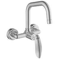 KA-3143 Single Lever Sink Mixer With Swinging Spout With Connecting Legs With Wall Flange (Wall Mounted Model)