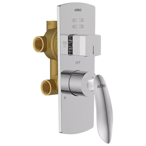 KA-3153 2 Inlet 3 Outlet High Flow Diverter Body With Upper Part Set