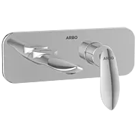 KA-3167 Exposed Part Kit For Single Lever Basin Mixer Wall Mounted With Consisting Of Operative Lever, Basin Spout & Wall Flange