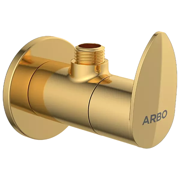 KA-GG-3104 Angle Cock With Wall Flange (Gold)