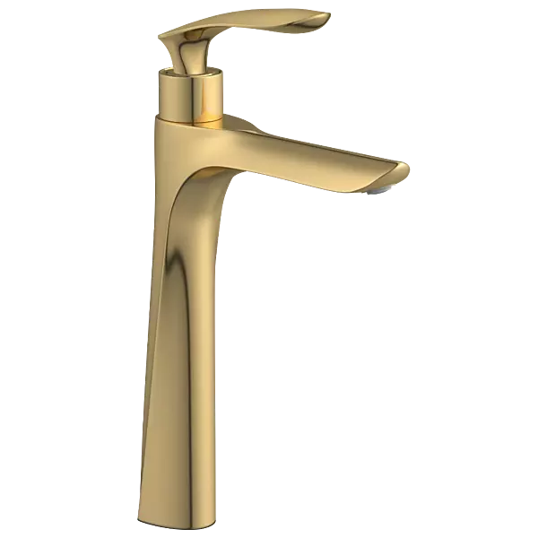 KA-GG-3117 High Neck Pillar Tap (Gold)