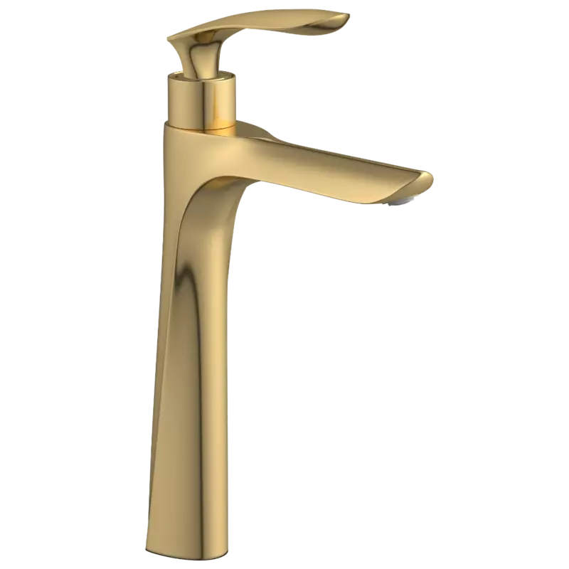KA-GG-3117 High Neck Pillar Tap (Gold)