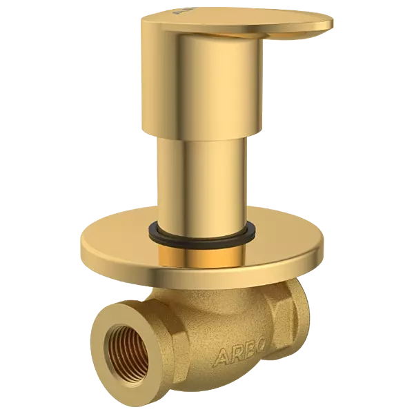 KA-GG-3123 Concealed Stop Cock 15mm Body With Upper Part Set (Gold)