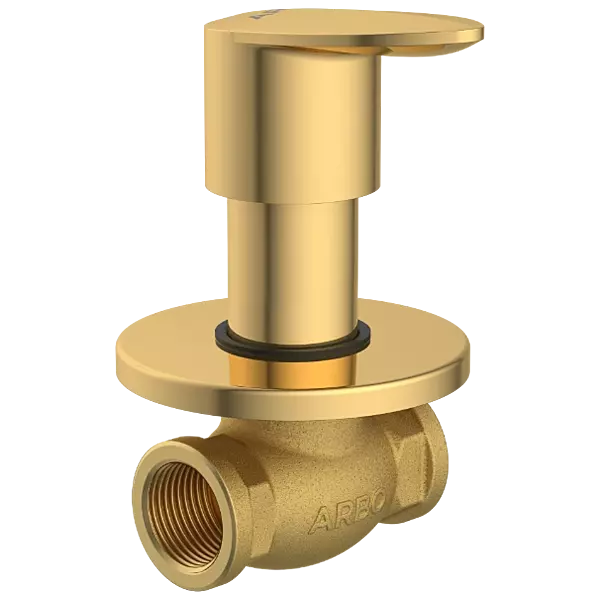 KA-GG-3124 Concealed Stop Cock 20mm Body With Upper Part Set (Gold)