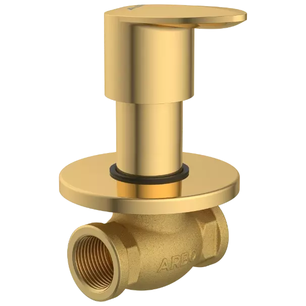 KA-GG-3124 Concealed Stop Cock 20mm Body With Upper Part Set (Gold)