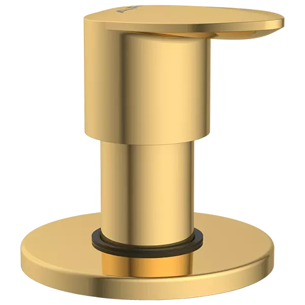 KA-GG-3140 Kia Exposed Part Kit Of Concealed Stop Cock & Flush Cock With Fitting Sleeve, Operating Lever & Adjustable Wall Flange-Glossy Gold