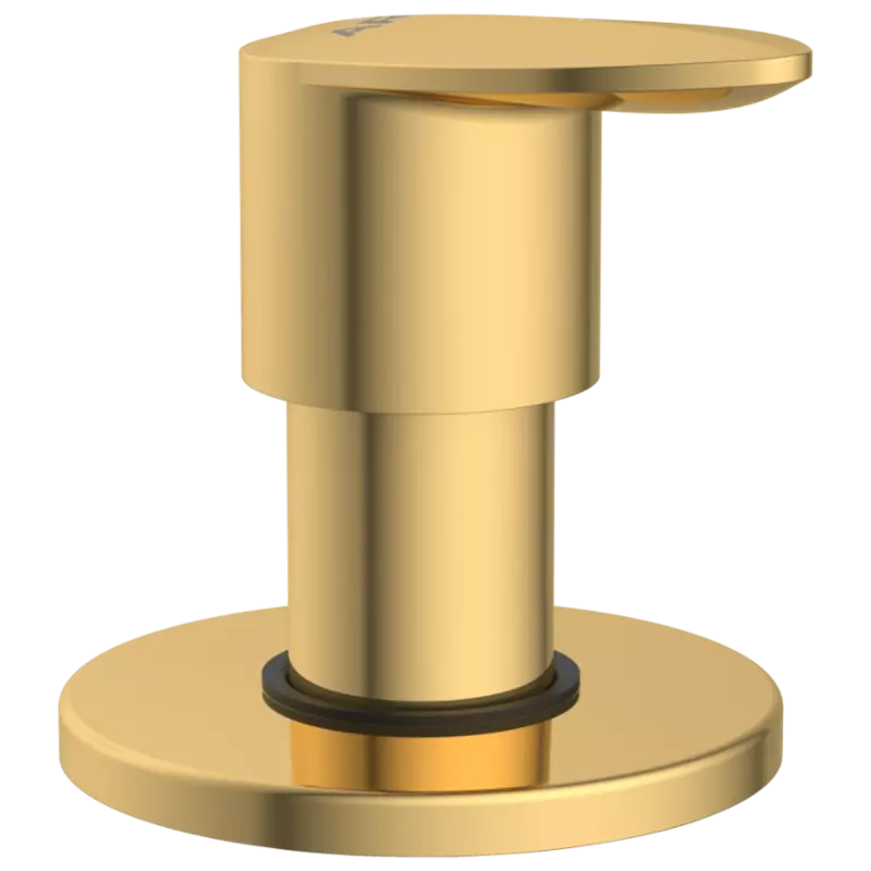 KA-GG-3140 Kia Exposed Part Kit Of Concealed Stop Cock & Flush Cock With Fitting Sleeve, Operating Lever & Adjustable Wall Flange-Glossy Gold