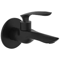 KA-MB-3103 Long Nose Bib Tap With Wall Flange (Matt Black)