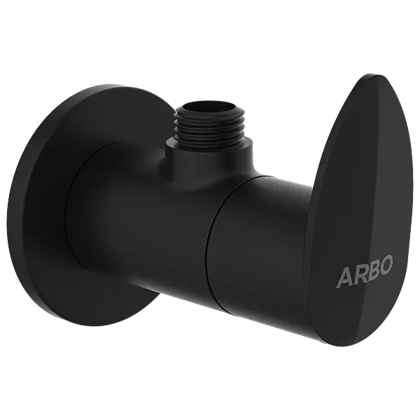 KA-MB-3104 Angle Cock With Wall Flange (Matt Black)