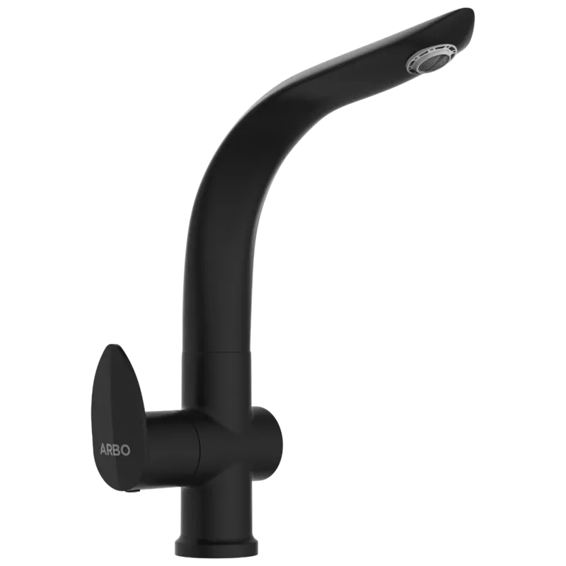 KA-MB-3111 Swan Neck With Swinging Spout (Table Mounted Model) (Matt Black)