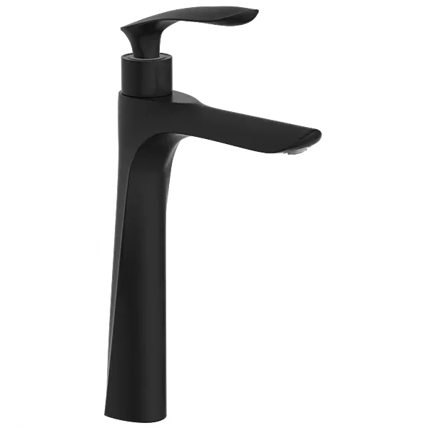KA-MB-3117 High Neck Pillar Tap (Matt Black)