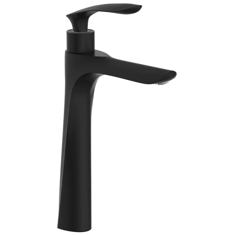 KA-MB-3117 High Neck Pillar Tap (Matt Black)