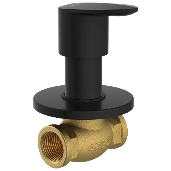 KA-MB-3124 Concealed Stop Cock 20mm Body With Upper Part Set (Matt Black)