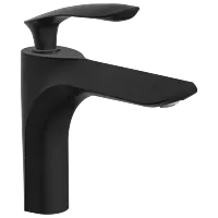 KA-MB-3127 Single Lever Basin Mixer With Braided Hoses (Table Mounted Model) (Matt Black)