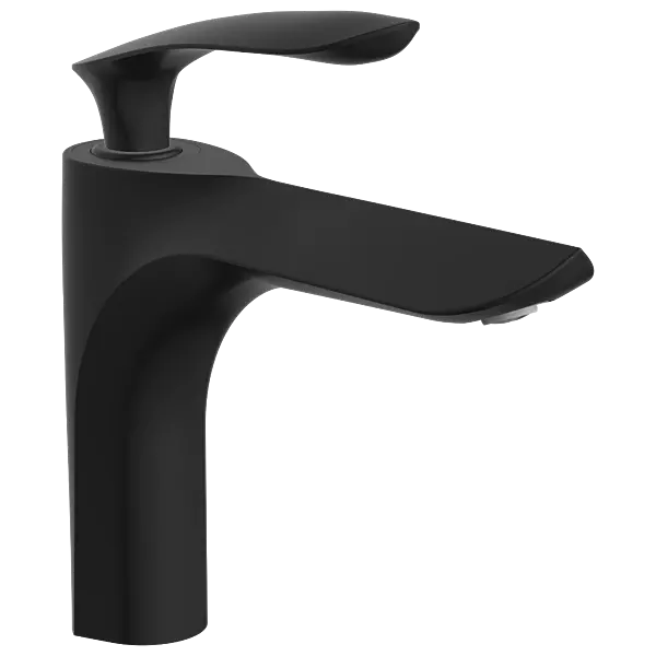 KA-MB-3127 Single Lever Basin Mixer With Braided Hoses (Table Mounted Model) (Matt Black)