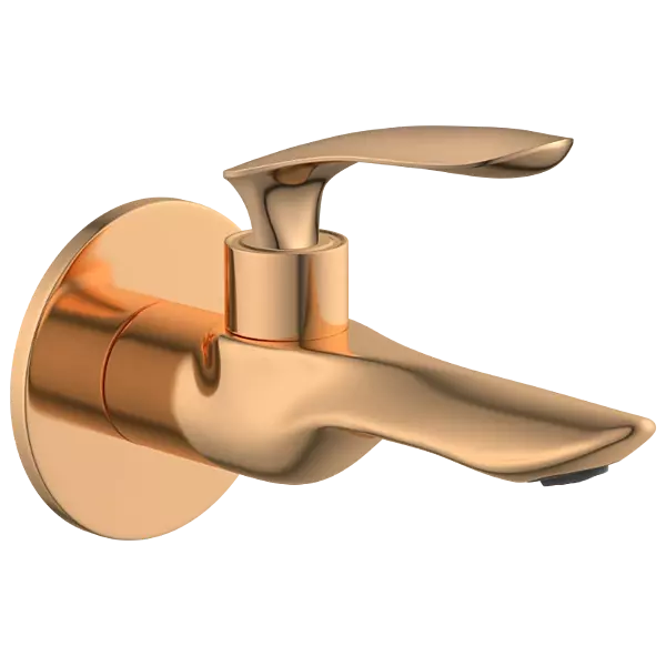 KA-RG-3103 Long Nose Bib Tap With Wall Flange (Rose Gold)