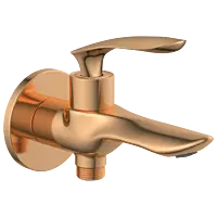 KA-RG-3106 2 Way Bib Tap With Wall Flange (Rose Gold)