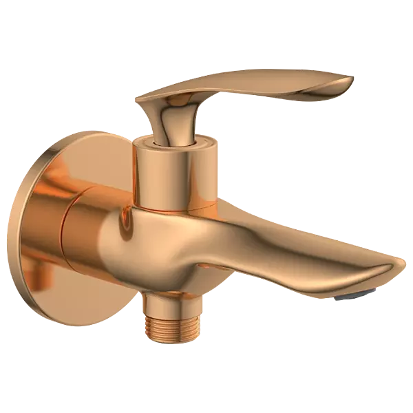 KA-RG-3106 2 Way Bib Tap With Wall Flange (Rose Gold)