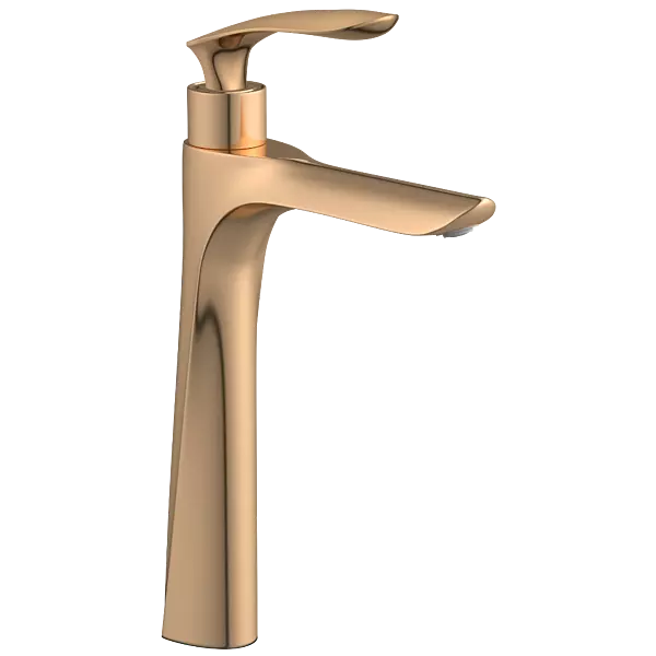 KA-RG-3117 High Neck Pillar Tap (Rose Gold)
