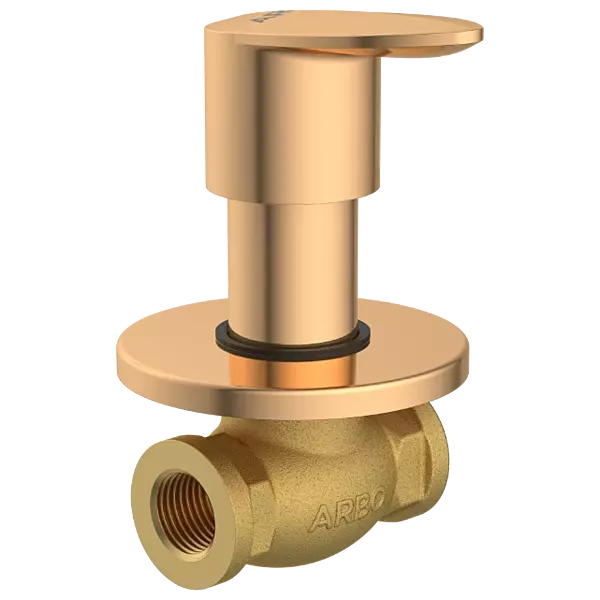 KA-RG-3123 Concealed Stop Cock 15mm Body With Upper Part Set (Rose Gold)