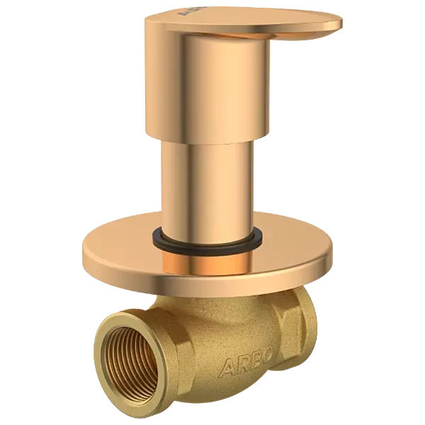 KA-RG-3124 Concealed Stop Cock 20mm Body With Upper Part Set (Rose Gold)