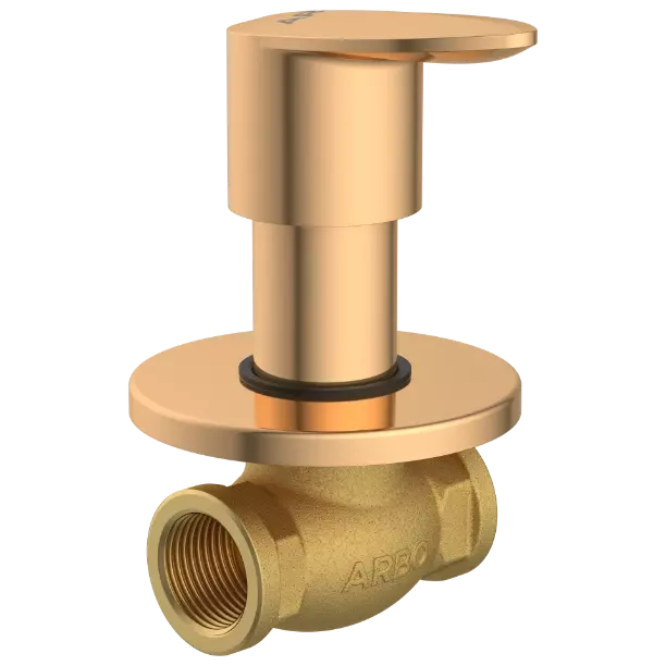 KA-RG-3124 Concealed Stop Cock 20mm Body With Upper Part Set (Rose Gold)