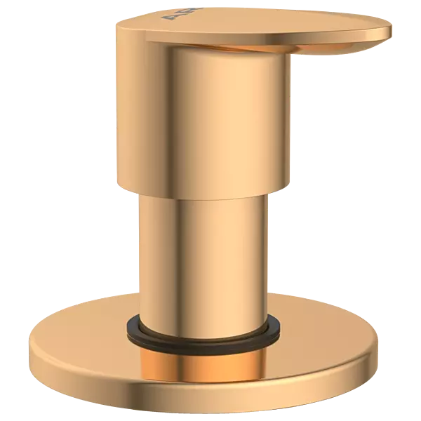 KA-RG-3140 Kia Exposed Part Kit Of Concealed Stop Cock & Flush Cock With Fitting Sleeve, Operating Lever & Adjustable Wall Flange-Rose Gold