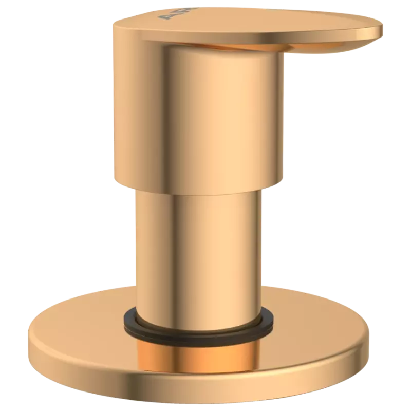 KA-RG-3140 Kia Exposed Part Kit Of Concealed Stop Cock & Flush Cock With Fitting Sleeve, Operating Lever & Adjustable Wall Flange-Rose Gold