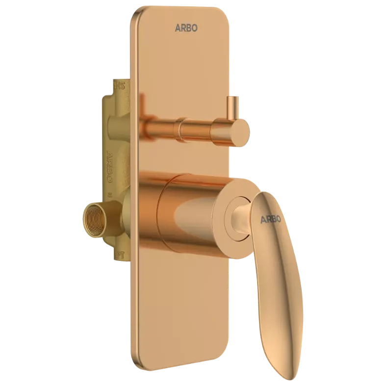 KA-RG-3152 High Flow Diverter Body With Upper Part Set (Rose Gold)