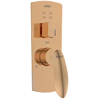 KA-RG-3163 Exposed Part Kit For 2 Inlet 3 Outlet Single Lever High Flow Diverter (Rose Gold)