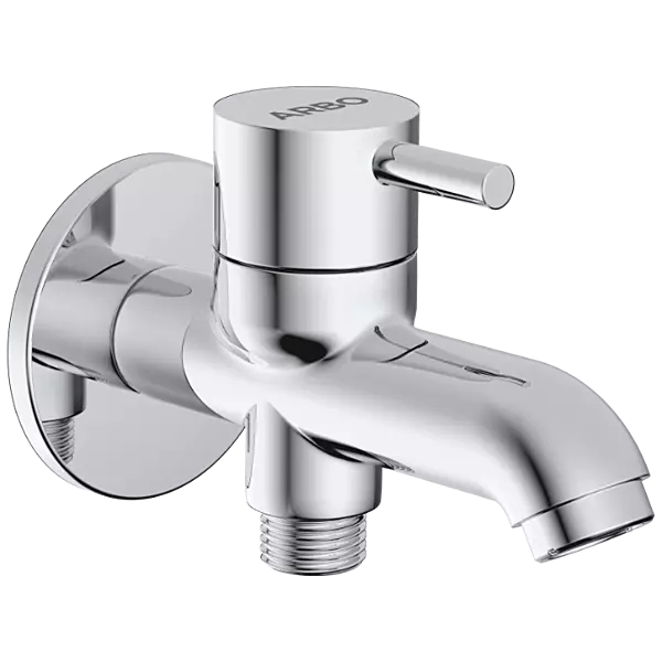 LX-1306 2 Way Bib Tap With Wall Flange