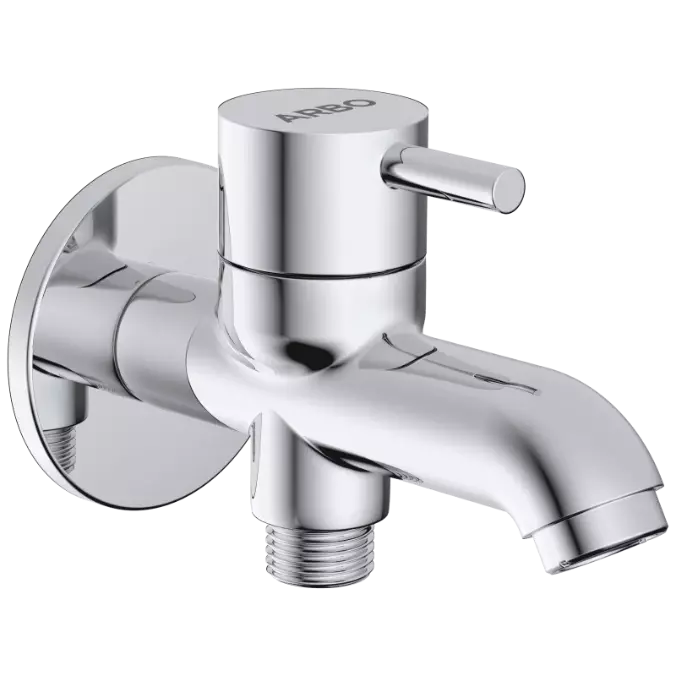 LX-1306 2 Way Bib Tap With Wall Flange