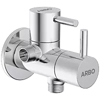LX-1307 2 Way Angle Cock With Wall Flange