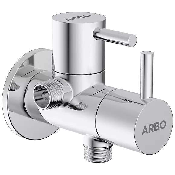 LX-1307 2 Way Angle Cock With Wall Flange