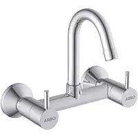 LX-1313 Sink Mixer With Swinging Spout With Connecting Legs With Wall Flange (Wall Mounted Model)