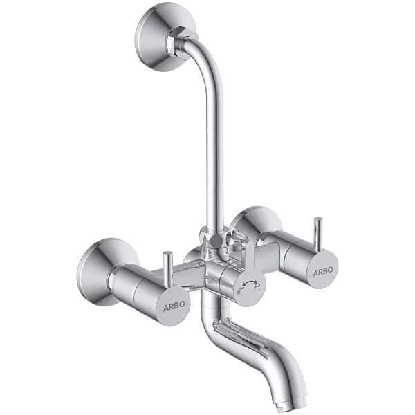 LX-1320 Wall Mixer 2 In 1 With Connecting Legs With Wall Flange
