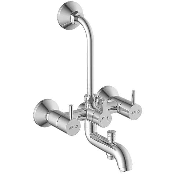 LX-1322 Wall Mixer 3 In 1 With Connecting Legs With Wall Flange