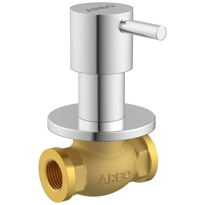 LX-1323 Concealed Stop Cock 15mm Body With Upper Part Set