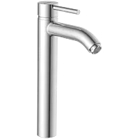 LX-1328 Single Lever Tall Basin Mixer With Braided Hoses (Table Mounted Model)