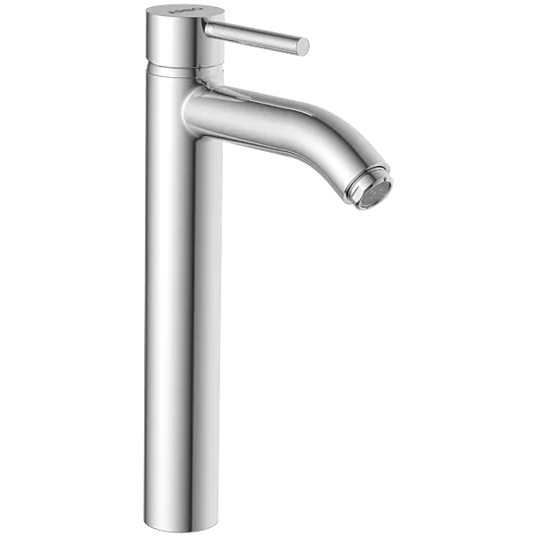 LX-1328 Single Lever Tall Basin Mixer With Braided Hoses (Table Mounted Model)